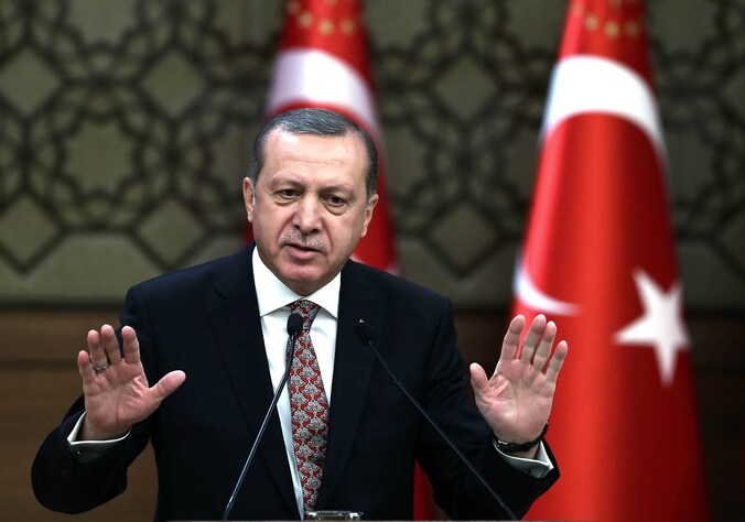 De Turkse president Recep Tayyip Erdogan