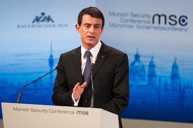 De Franse premier Manuel Valls.