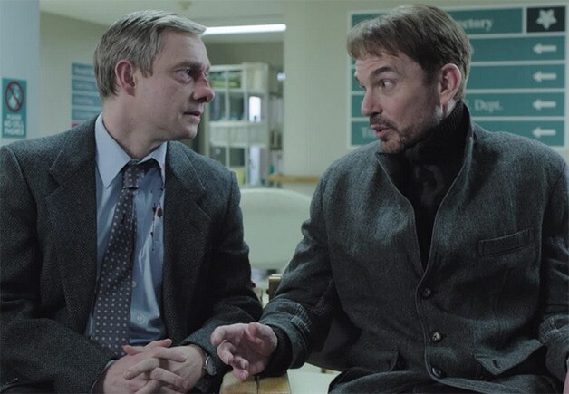 Martin 'Lester Nygaard' Freeman en Billy Bob 'Lorne Malvo' Thornton.