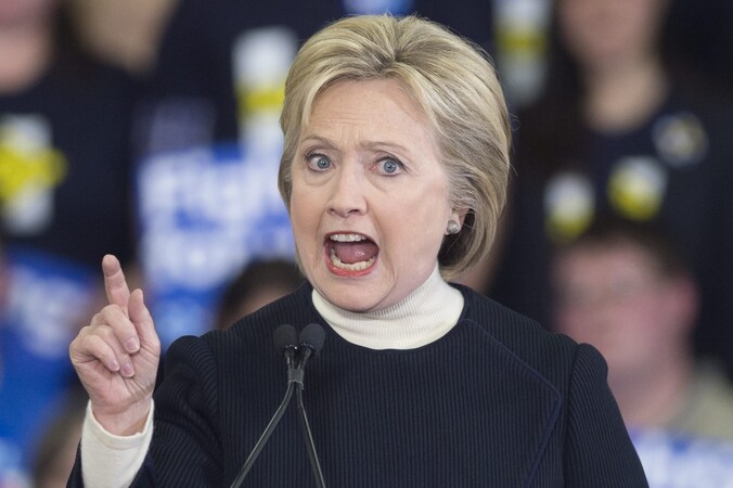 Democratisch kandidate Hillary Clinton.
