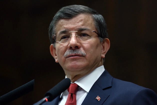 De Turkse premier Ahmet Davutoglu.