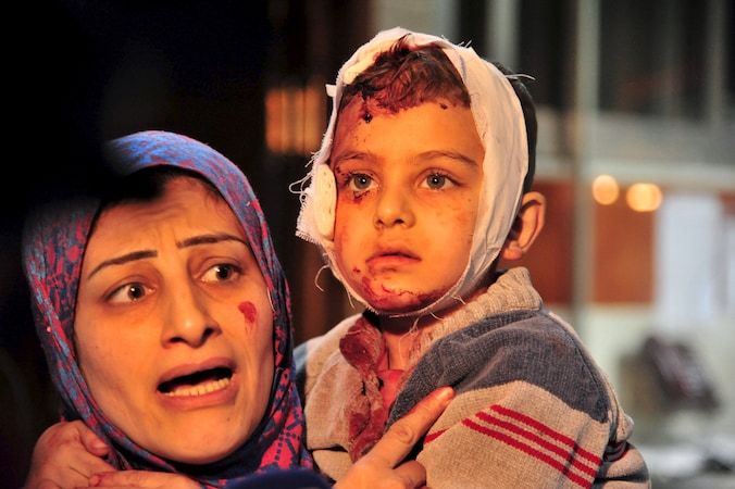 Onder meer in Damascus sloegen terroristen afgelopen weekend hard toe.