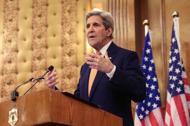 De Amerikaanse buitenlandminister John Kerry liet gisteren al weten dat er een voorlopig voorstel in de maak was.