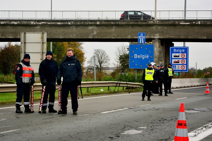 Grenscontroles tussen België en Frankrijk. (archieffoto)