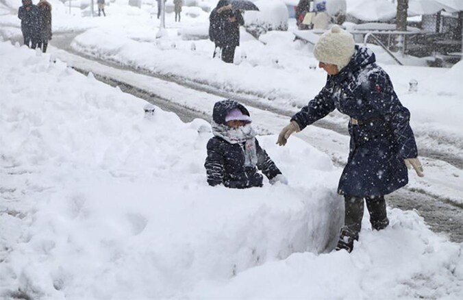 In Istanboel viel vannacht 40 centimeter sneeuw.