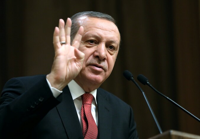 De Turkse president Erdogan.