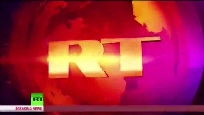 Russia Today logo.
