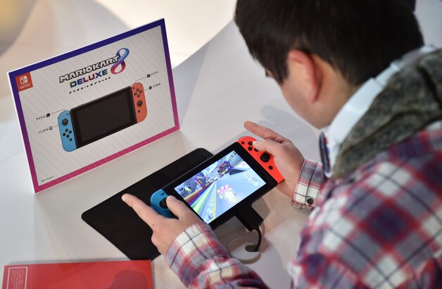 De nieuwe Nintendo Switch.