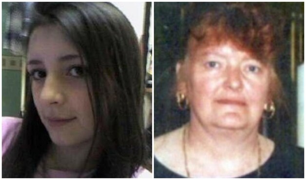 Shannen Vickers en haar oma Pauline Adams.