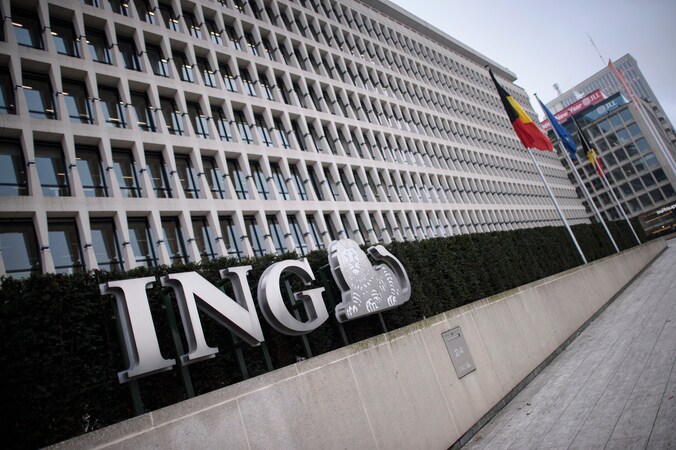 De hoofdzetel van ING in Brussel.
