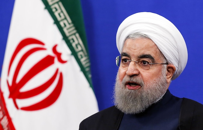 De Iraanse president Hassan Rohani.