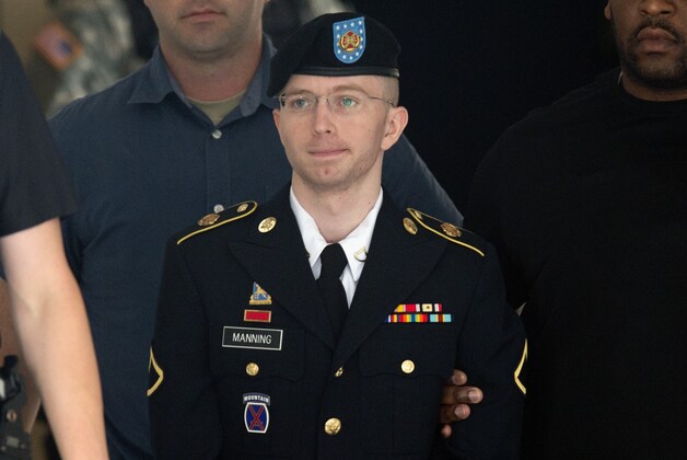 Bradley Manning toen hij nog soldaat was.