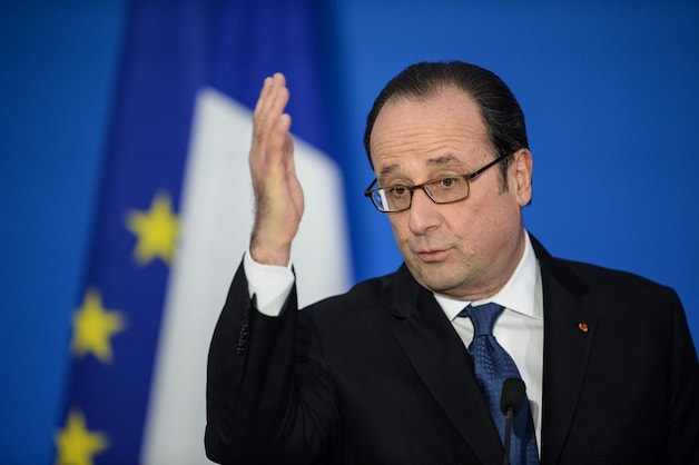 De Franse president François Hollande.