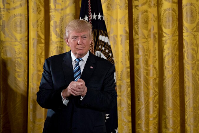Donald Trump in het Witte Huis.