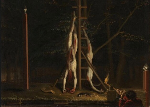 Het schilderij 'De lijken van gebroeders De Witt'