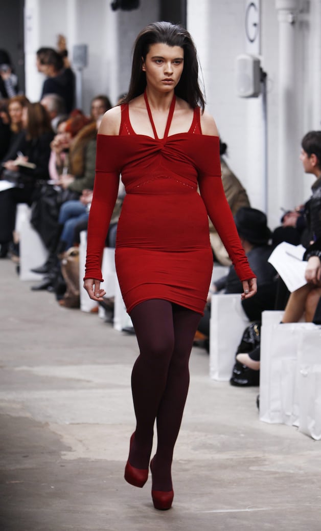 Een zogenaamd 'plus size' model, ook al is ze slanker dan de gemiddelde vrouw.
