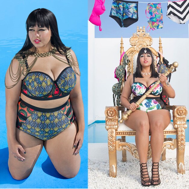 Gabi Fresh showt zelf twee van haar creaties voor Swimsuits for All.