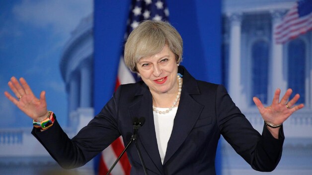 De Britse premier Theresa May.