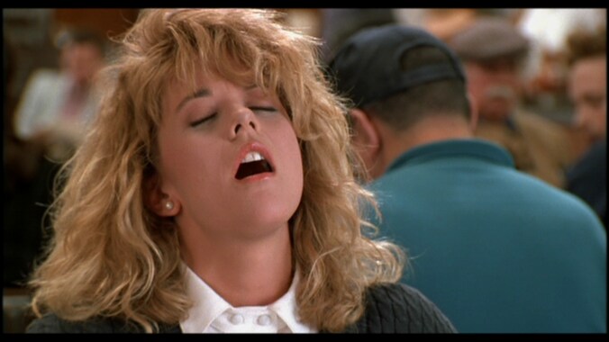 When Harry met Sally: Meg Ryan (Sally) heeft een bijzonder overtuigend fake orgasme op restaurant