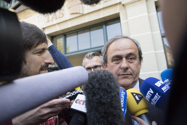 UEFA voorzitter Platini is momenteel geschorst