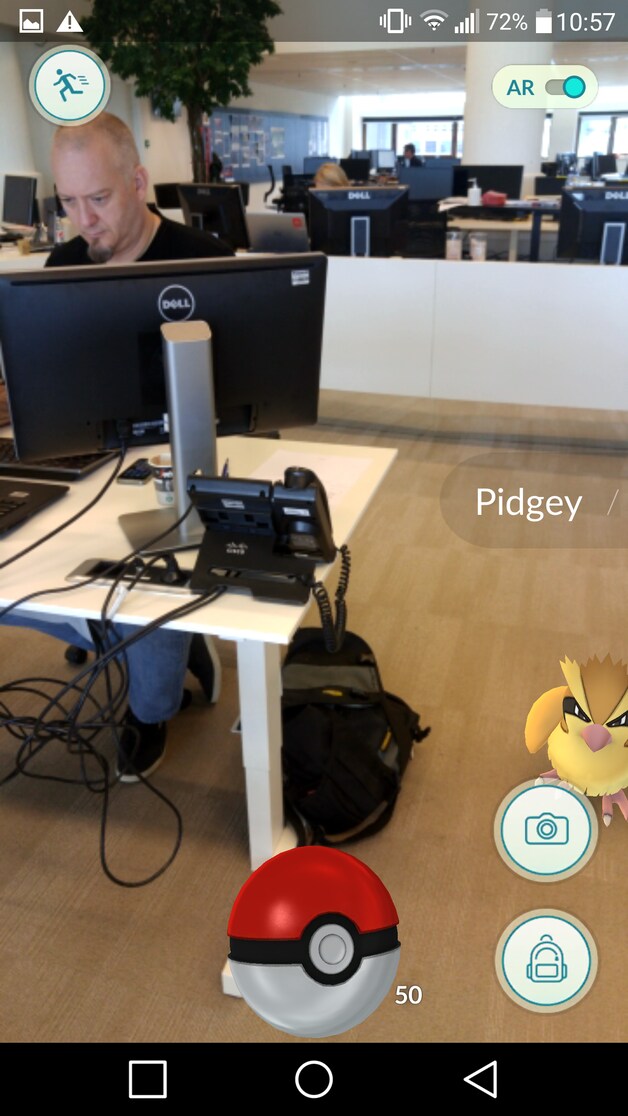 Een wilde Pokémon op de redactie van het AD.