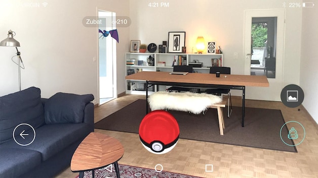 Zubat in de woonkamer