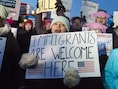 Miljoenen mensen trokken de straat op om tegen het migratiebeleid van Trump te protesteren.