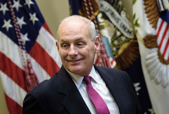 De nieuwe VS-minister van Binnenlandse Veiligheid John F. Kelly.
