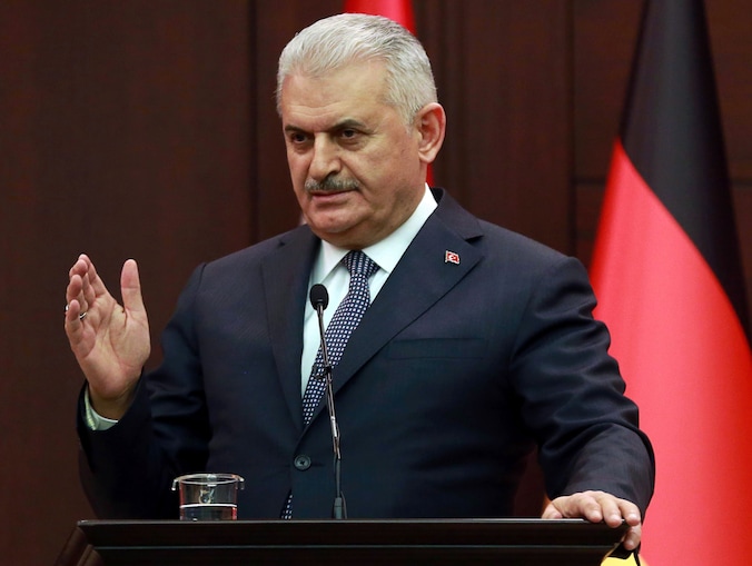 De Turkse premier Binali Yildirim.