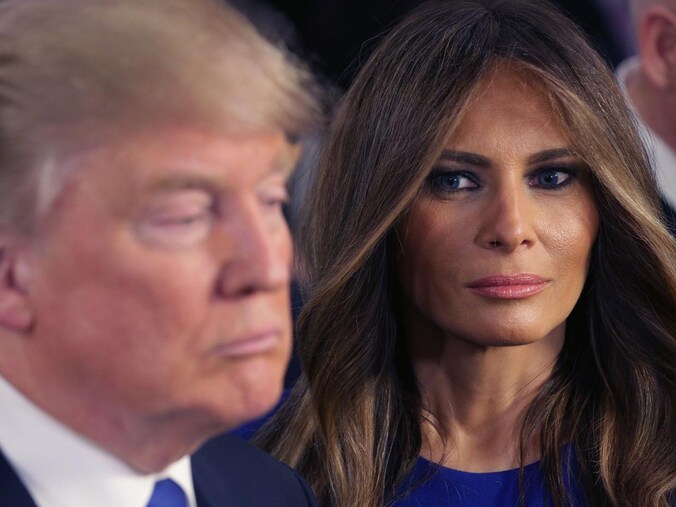 Donald en Melania Trump. Speculaties over het professionele verleden van de First Lady liggen heel gevoelig.