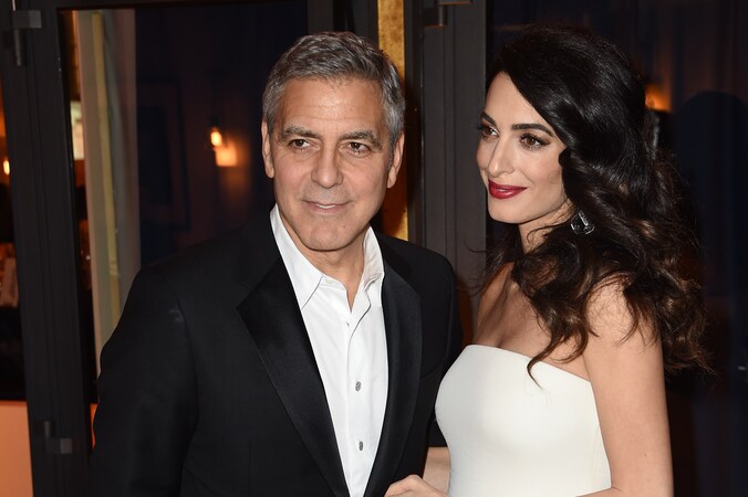 George en Amal in Parijs