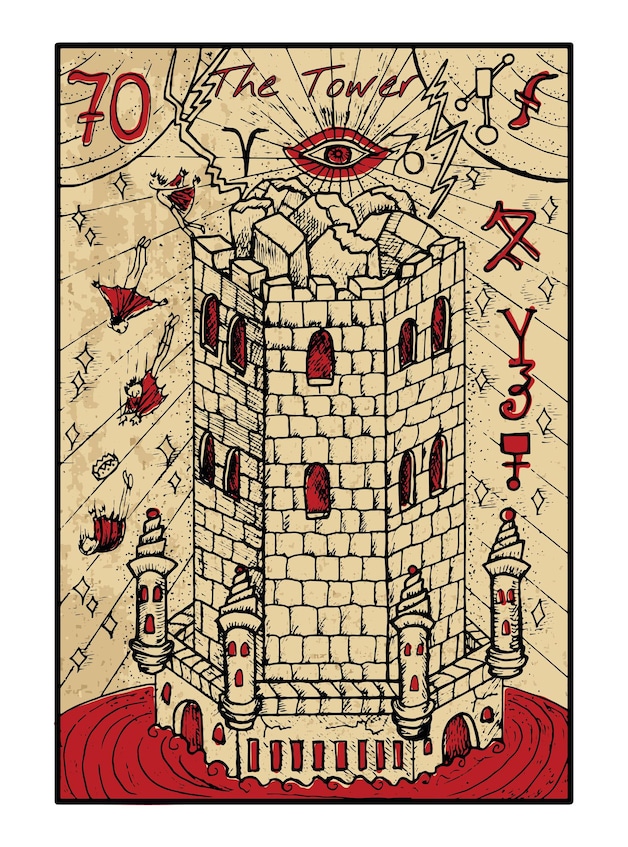 Tarotkaart 'De Toren'