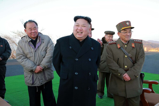 De Noord-Koreaanse leider Kim Jong-un.