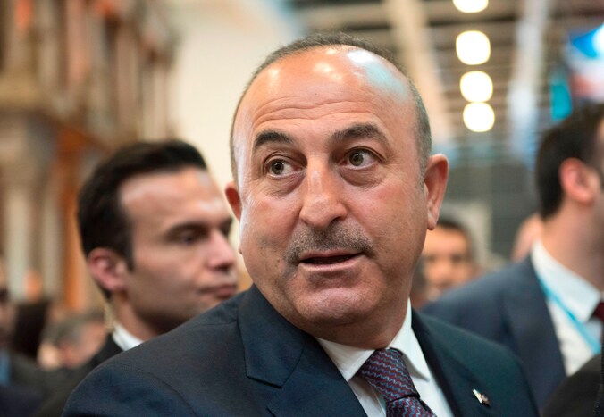 De Turkse minister van Buitenlandse Zaken Mevlut Cavusoglu.