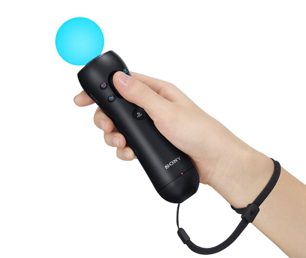 De huidige PlayStation Move-controller.