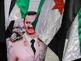 Een poster van de Syrische president Bashar al-Assad voor de Syrische ambassade in Boekarest, vorige week. Senator Lindsey Graham noemt het nieuwe VS-beleid inzake Syrië "de grootste fout" sinds president Obama besloot niet tussen te komen in het land, zelfs niet nadat was bewezen dat Assad chemische wapens inzette tegen zijn eigen volk.