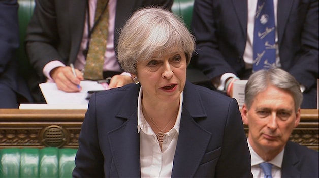 De Britse premier Theresa May is ervan overtuigd dat het VK hier sterker uit zal komen.
