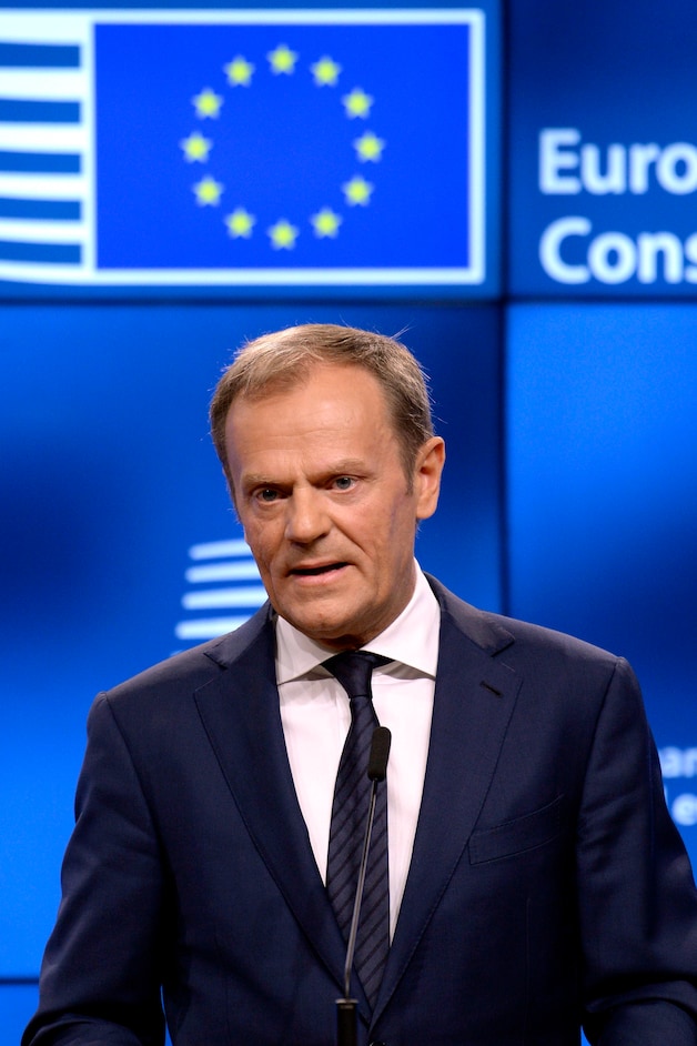 Donald Tusk reageerde vandaag ook met een positieve noot op de start van de brexit.