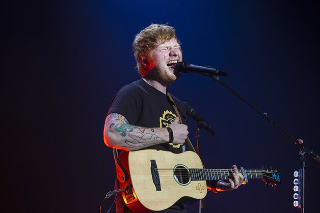 Ed Sheeran in de Amsterdamse concertzaal Ziggo Dome