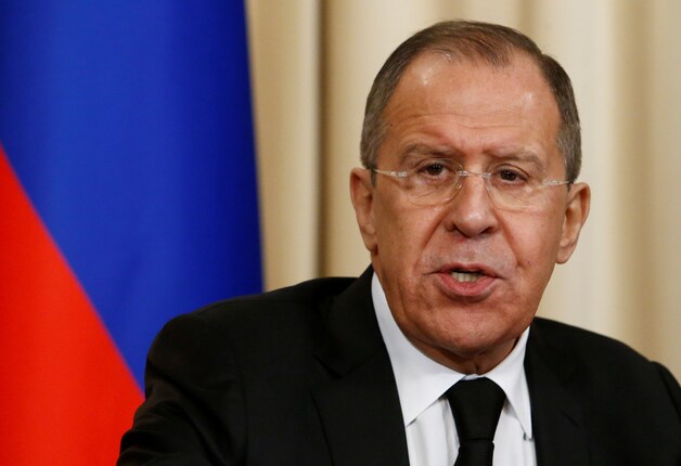 Russisch minister van Buitenlandse Zaken Sergei Lavrov