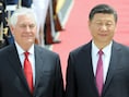 De Amerikaanse minister van Buitenlandse Zaken Rex Tillerson en de Chinese president Xi Jinping