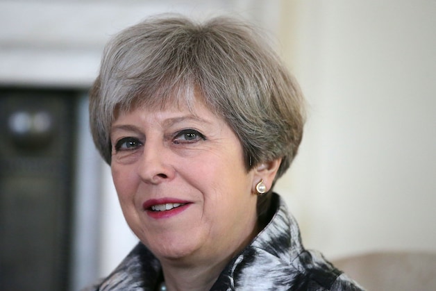 De Britse premier Theresa May.