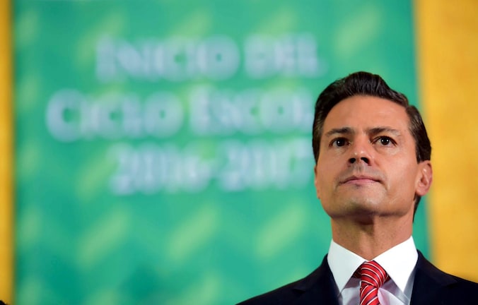 De Mexicaanse president Enrique Pena Nieta