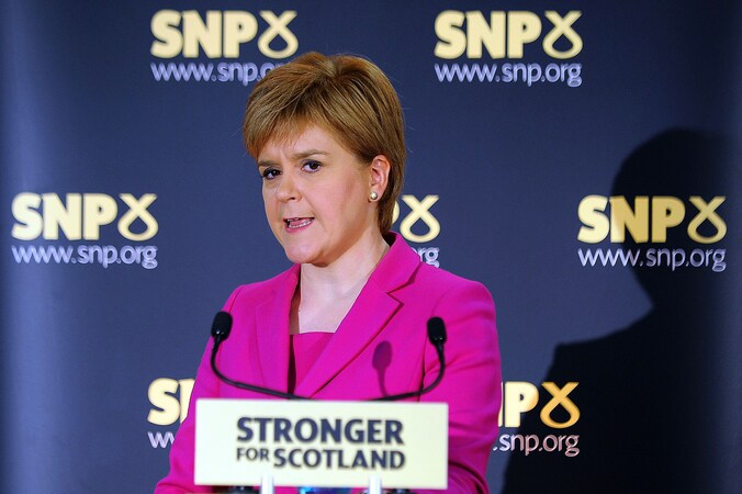 Schots premier Nicola Sturgeon van de seperatistische Scottisch National Party (SNP).