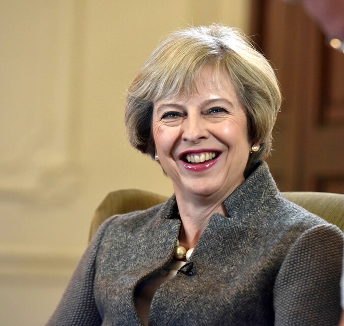 De Britse premier Theresa May.