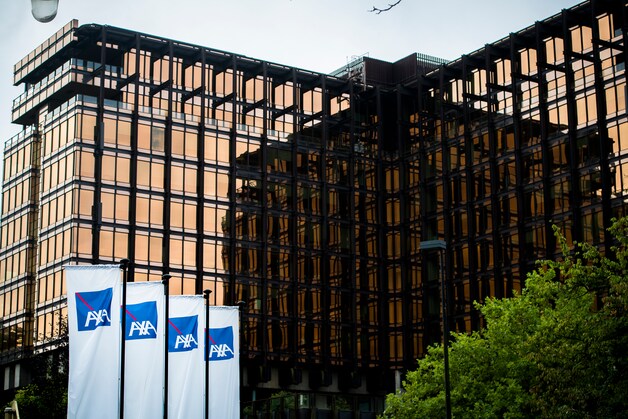 Het hoofdkwartier van AXA in Brussel.