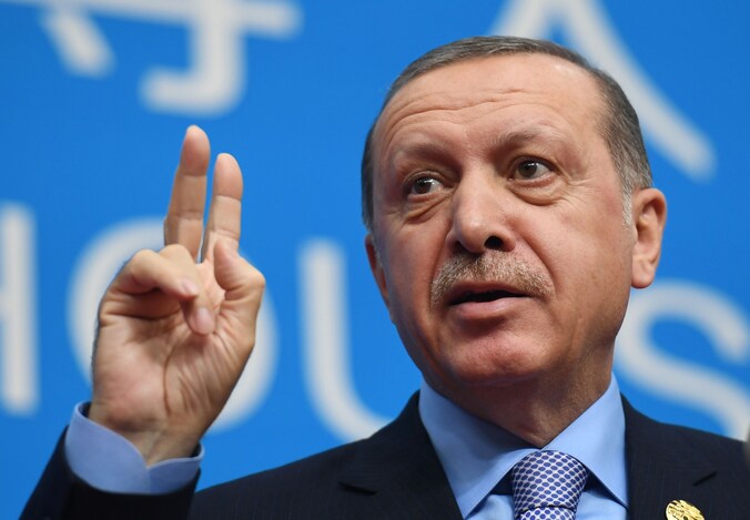 De Turkse president Erdogan.