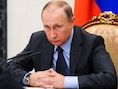De Russische president Poetin tijdens een kabinetsvergadering in Moskou.