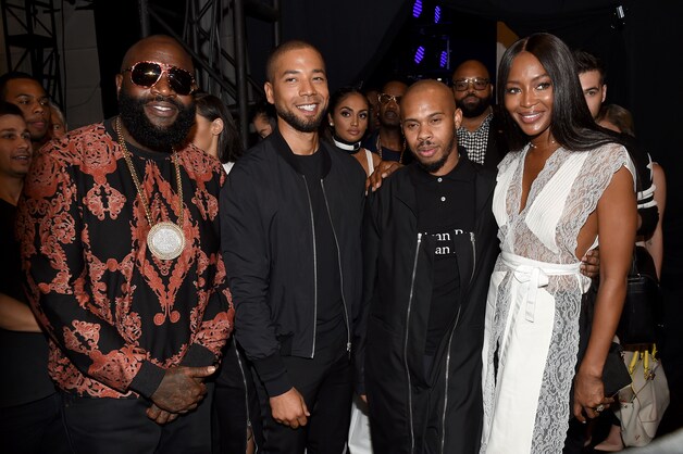 Rick Ross, Jussie Smollett, Shayne Oliver en Naomi Campbell @ Hood By Air