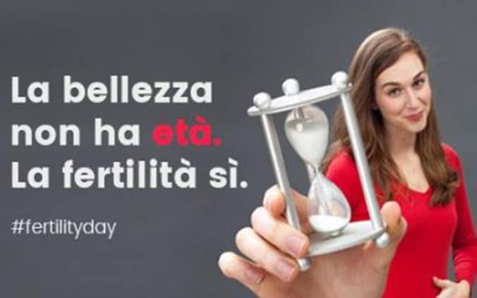 De Italiaanse overheid heeft 22 september uitgeroepen tot Nationale Vruchtbaarheidsdag. Met de slogan 'schoonheid is tijdloos, vruchtbaarheid niet' niet worden vrouwen aangemoedigd kinderen te krijgen.